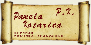 Pamela Kotarica vizit kartica